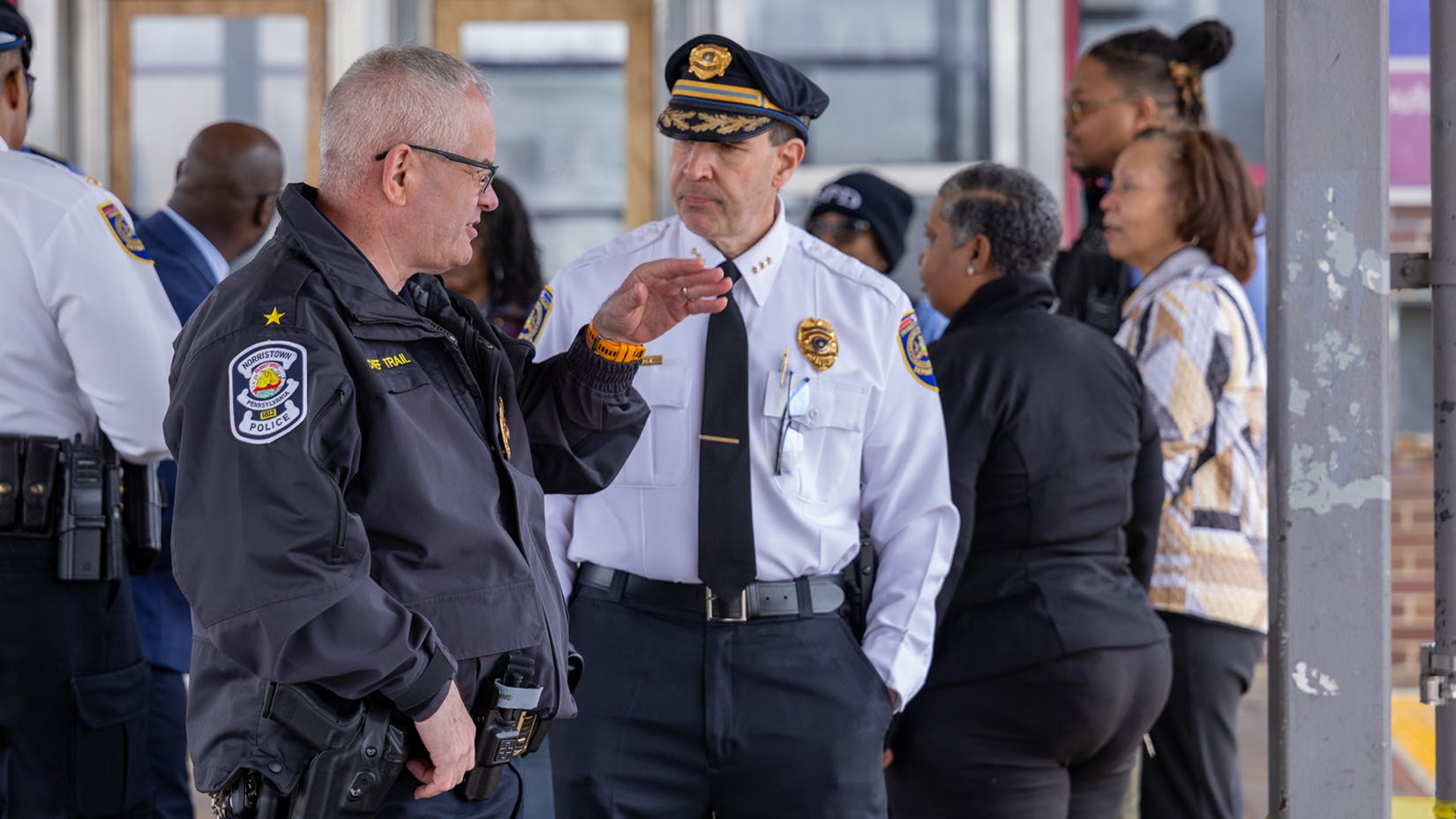 The Southeastern Pennsylvania Transportation Authority (SEPTA) Transit Police, SEPTA SCOPE team members and the Norristown Police Department met in early April to discuss strategies to improve conditions at the Norristown Transit Center.