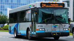 A Hampton Roads Transit fixed-route bus, fleet number 4126, displays Route 24 to Pembroke via Witchduck/Kempsville on its destination sign as it travels along a suburban roadway.