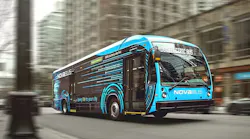A city of Regina battery-electric bus from Nova Bus.