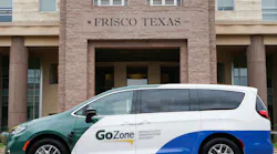 A GoZone vehicle in the city of Frisco.