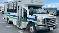 A Tri Delta Transit paratransit bus.