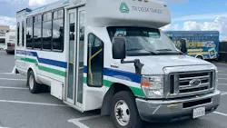 A Tri Delta Transit paratransit bus. A Tri Delta Transit paratransit bus.