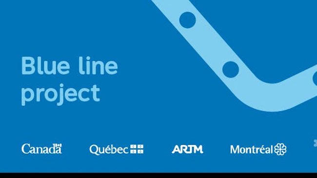 The Soci&eacute;t&eacute; de transport de Montr&eacute;al has begun mass excavation for the Blue Line extension.