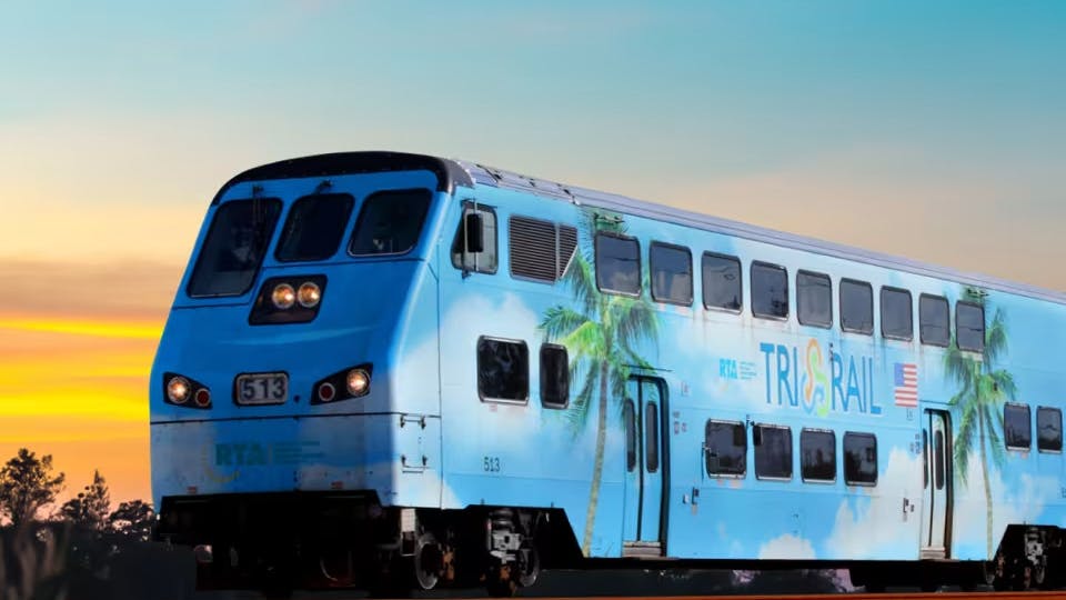 A Tri-Rail train.