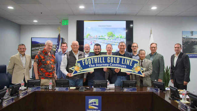 The Foothill Gold Line Construction Authority Board of Directors has awarded the construction manager contract for the 2.3-mile Claremont Extension of the Metro A Line light-rail system to SSH Joint Venture.