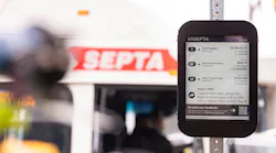 The Southeastern Pennsylvania Transportation Authority has deployed its first digital real-time arrival display at a bus stop in South Philadelphia.