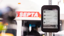 The Southeastern Pennsylvania Transportation Authority has deployed its first digital real-time arrival display at a bus stop in South Philadelphia. The Southeastern Pennsylvania Transportation Authority has deployed its first digital real-time arrival display at a bus stop in South Philadelphia.