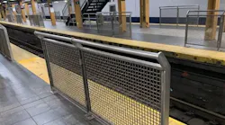 A New York City-style platform barrier.