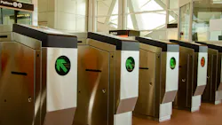 Washington Metropolitan Area Transit Authority fare gates. Washington Metropolitan Area Transit Authority fare gates.