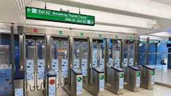 Bay Area Rapid Transit is testing a new look on fare gates at nine stations as part of an ongoing effort to explore new and creative revenue opportunities as the agency faces a structural deficit starting in fiscal year 2027. Bay Area Rapid Transit is testing a new look on fare gates at nine stations as part of an ongoing effort to explore new and creative revenue opportunities as the agency faces a structural deficit starting in fiscal year 2027.