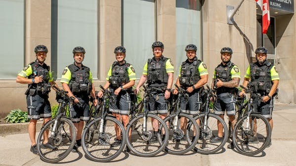 The Toronto Transit Commission's bike‑based Special Constables Core Response Unit.