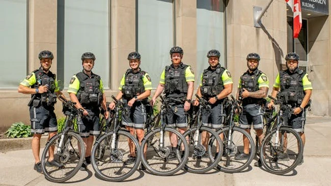 The Toronto Transit Commission's bike‑based Special Constables Core Response Unit.