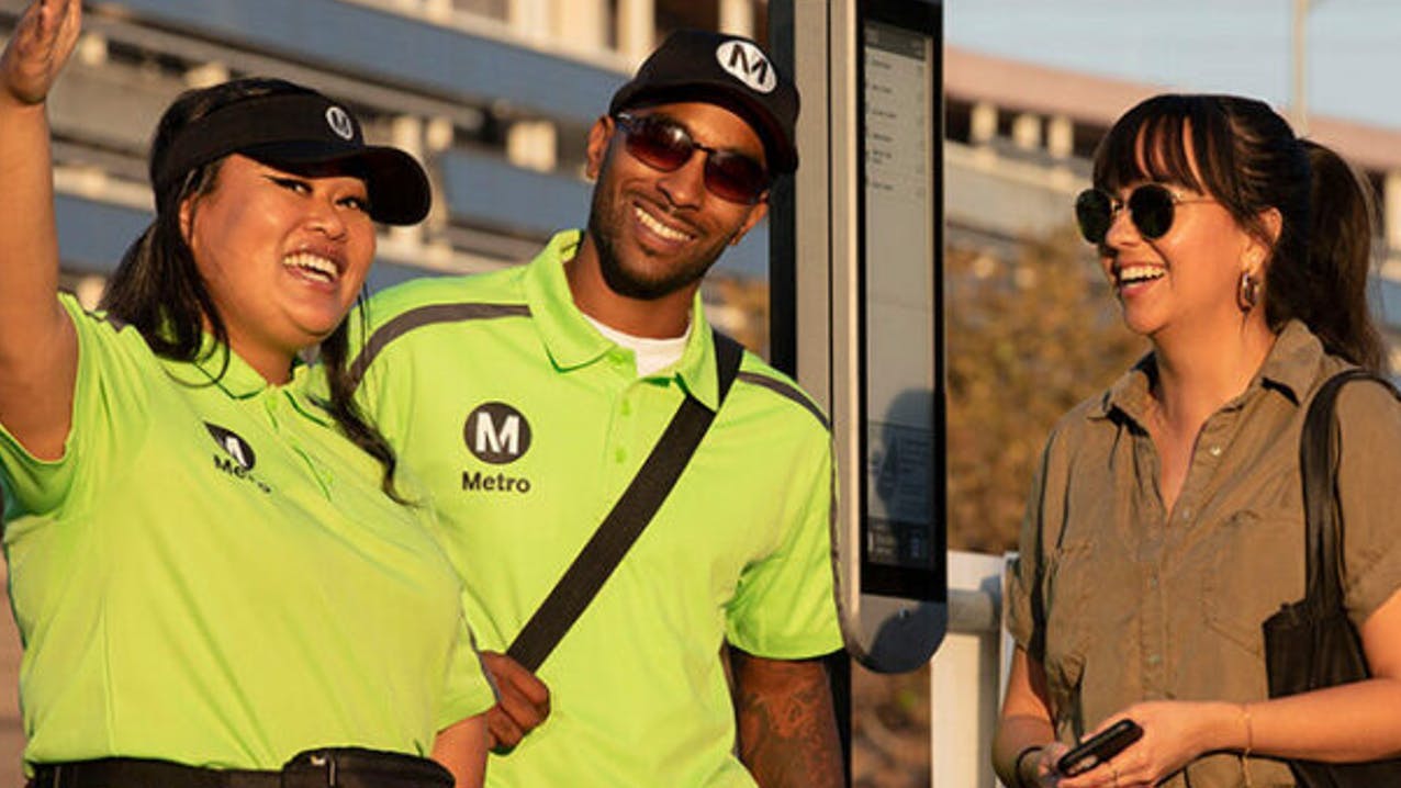 Los Angeles County Metropolitan Transportation Authority ambassadors.