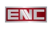 The ENC logo shows in a metalic appearance with a red background.