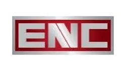 ENC The ENC logo shows in a metalic appearance with a red background.
