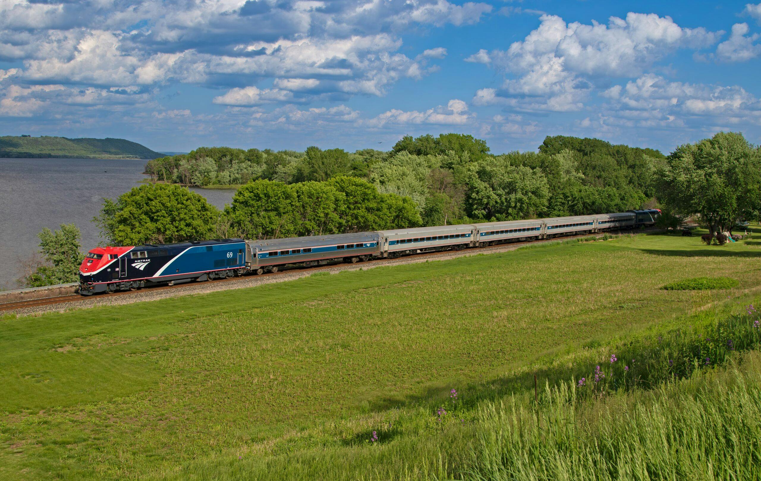 An Amtrak Borealiss train.