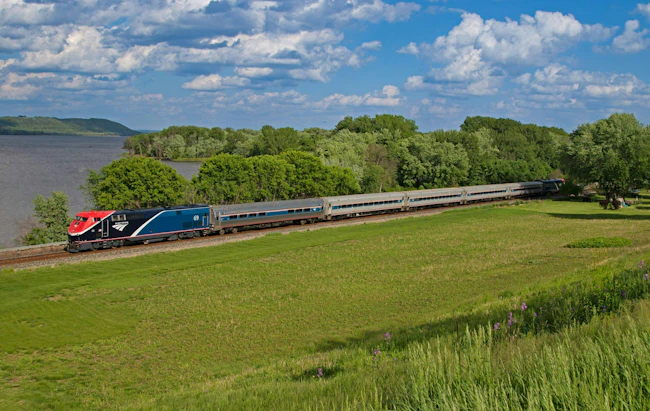 An Amtrak Borealiss train.