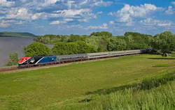 An Amtrak Borealiss train.