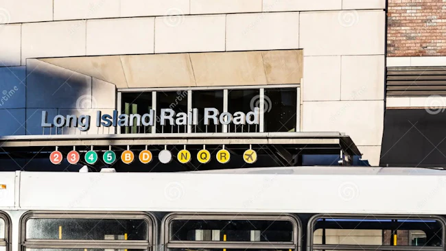 The entrance to Long Island Rail Road terminal.