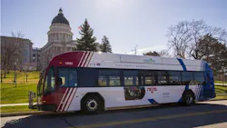 A Utah Transit Authority compressed natural gas bus.