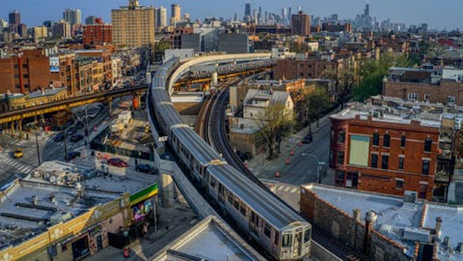 A Chicago Transit Authority train.
