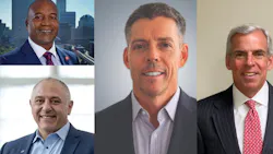 Nat Ford (top left), Rob Klovsky (bottom left), Garrett Riley (middle) and Thomas Jensen (right).