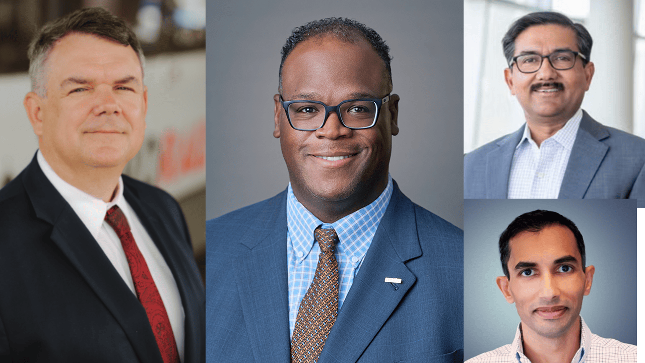 Dave Kubicek (left), Jonathan Hunt (middle), Rashed Islam (top right) and Sooketoo Bhuta (bottom right).