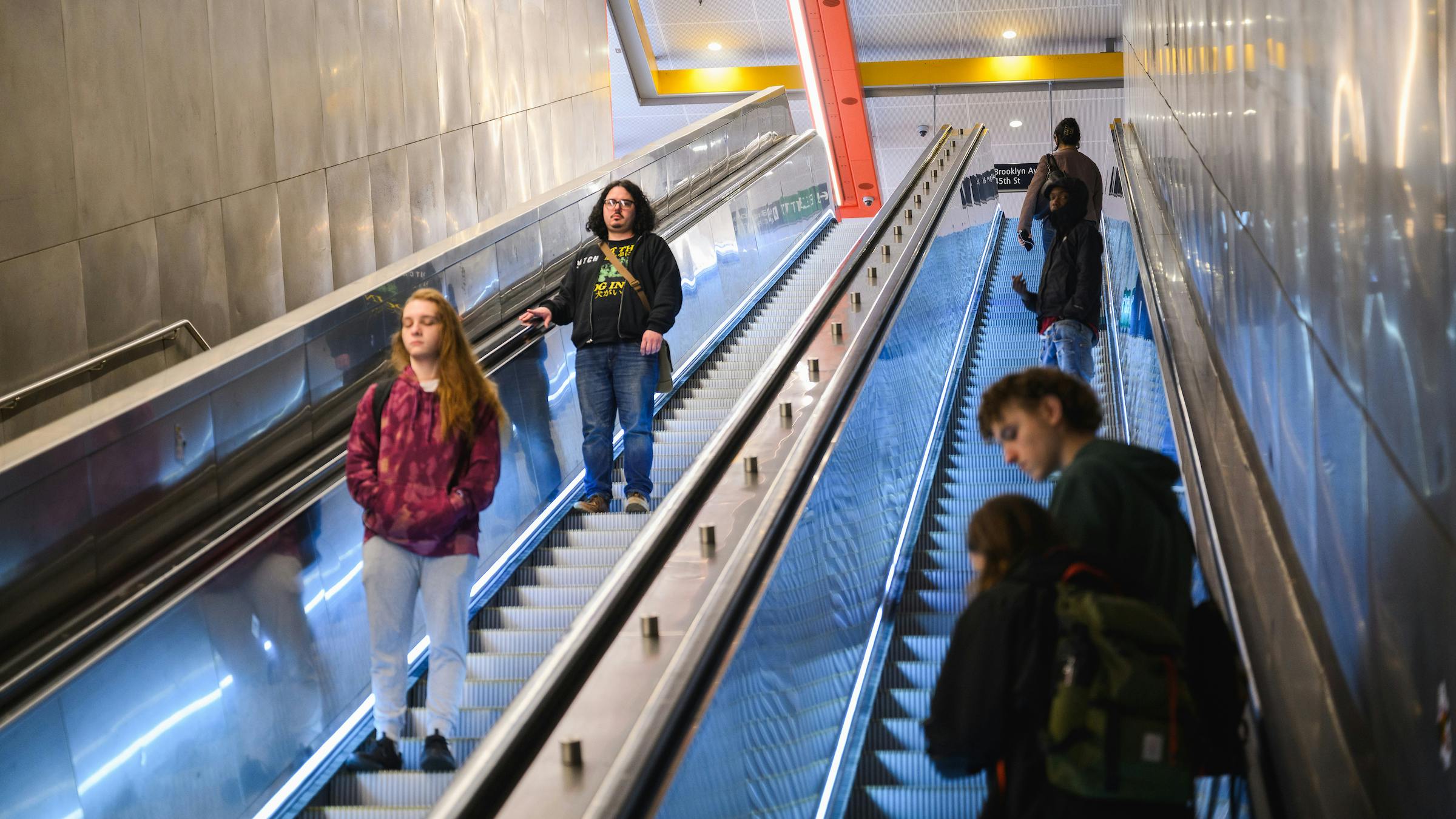 Link U District Station Escalators