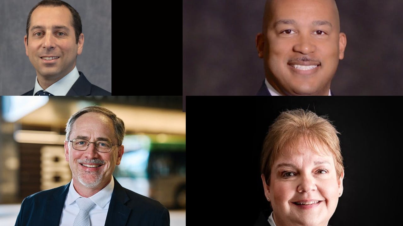 Jeff Bernstein (top left), Brian Smith (bottom left), Cleveland Ferguson (top right) and Kim Morley (bottom right).