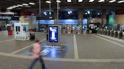 People enter MBTA subway station
