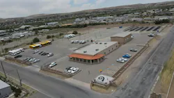 An aerial view of SCRTD’s approximately 7.5-acre Sunland Park headquarters and operations facility.
