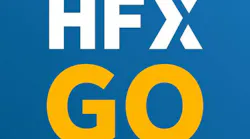 The HFX GO logo, featuring white and orange text on a blue gradient background, represents Halifax Transit's mobile fare payment app.