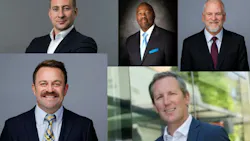 Philipp Brunner (top left), Phillip Washington (top middle), John Condon (top right), Justin Millikan (bottom left) and Antoine Lequeux (bottom right).