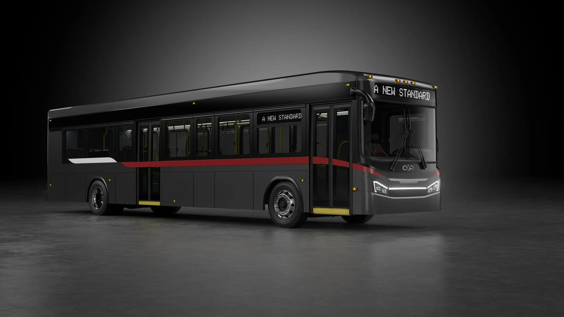 A rendering of a COR Transit heavy duty bus.