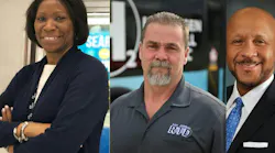 Clarelle DeGraffe (left), John Van Camp (middle) and Justin Augustine (right).