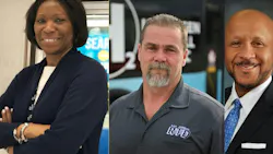 Clarelle DeGraffe (left), John Van Camp (middle) and Justin Augustine (right).